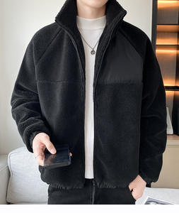 Spring Camouflage Formal <b>Sherpa</b> <b>Fleece</b> Jacket for <b>Men's</b> Comfort - Product Image 6