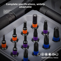 Jeu de tournevis à cliquet 33 en 1 en acier S2 haute dureté, kit d'embouts magnétiques avec poignée en T, ensemble d'outils de réparation portable pour mécaniciens