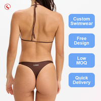 Op maat gemaakte OEM bikini badpak bikini set hoge taille bikini badpakken voor vrouwen tanga badkleding
