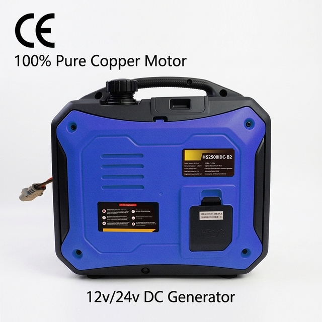 Lightweight Portable Generator 12/24V Hand Carry Power Generator for Outdoor Camping & Vehicle Charging Truck RV Emergency Power