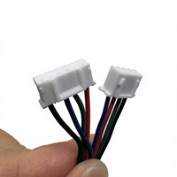 Shanwei Custom JST ZH PH EH XH Wire Harness 1.0-2.54mm Pitch 2-6 Pin AWG26 LVDS Kabel Perakitan untuk PCB Komputer Otomotif 30V