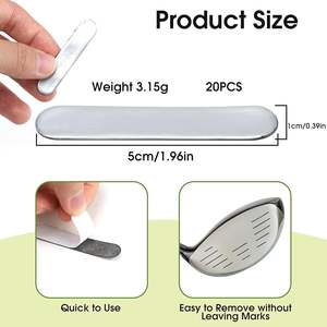 골프 및 피클볼 패들 무게 커스터마이징을 위한 3g 접착식 피클볼 리드 테이프 - Product Image 3