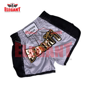 Pantalones Cortos de Muay Thai y Kickboxing de Alta Calidad, 100% Poliéster, Pantalones Cortos de MMA con Logotipo Personalizado - Product Image 5