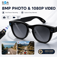 Gafas Inteligentes con Cámara IA Personalizables al por Mayor de Fábrica OEM, con Foto de 8MP, Grabación de Video 1080P, Traducción por IA y Llamadas Bluetooth