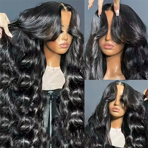 30 40 Inch Lace Front Wig 200 Density 13x6 HD Transparent Body Wave Lace Frontal Human Hair Wig PrePlucked Glueless For <strong>Women</strong>
