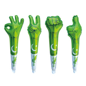 Pakistan cờ trang trí ngày Quốc Khánh bóng mũ nón Yes OK cầm tay dính 18-inch Vòng bóng nhôm lá bóng - Product Image 1