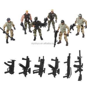Kit de figurines militaires <span class=keywords><strong>SWAT</strong></span> pour enfants, figurines d'<span class=keywords><strong>action</strong></span> d'hommes de l'armée avec accessoires de soldats en plastique, cadeaux pour enfants - Product Image 2