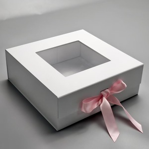 Caja de Embalaje Rígida Reciclable con Cierre Magnético de Lujo Rosa con Logotipo Personalizado, Cajas de Cartón para Zapatos, Ropa y Prendas de Vestir, Cajas de Envío con Esponja - Product Image 5