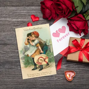 12 Stück Großhandel individuelles Geschenk Valentinstag Süßigkeiten Danke Grußkarte für Kinderunterstützung Meine kleine Visitenkarte