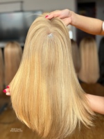 Prothèse capillaire SHY à partie libre, en cheveux naturels chinois, base mono, densité personnalisable, vente en gros pour distributeurs
