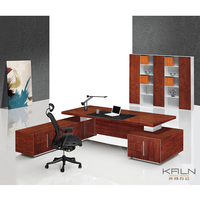 Bureau de direction moderne en bois massif de haute qualité personnalisable, marque KALN, matériau vert durable, modulaire, garantie de 6 ans