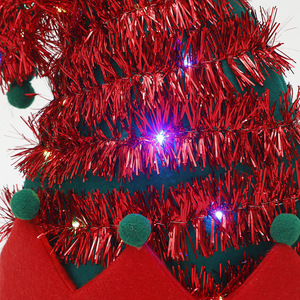 SYH1036 Sombrero <span class=keywords><strong>de</strong></span> Navidad <span class=keywords><strong>de</strong></span> fieltro con luz LED festiva para niños para fiestas <span class=keywords><strong>de</strong></span> vacaciones Playa Pesca Aventuras al aire libre Nochevieja - Product Image 3