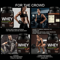 Isolat de protéines de lactosérum de haute qualité avec logo personnalisé, gain de masse, nutrition sportive, complément alimentaire pour la salle de sport