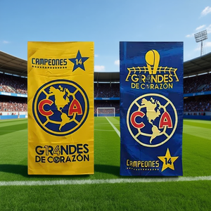 Serviette de football Colap pour équipe, 74 cm x 1,47 m, rectangulaire, avec logo de l'équipe imprimé, pour adultes - Product Image 2