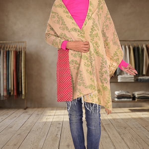 <b>Vintage</b> Hand Stitch Indian Cotton Lady Kantha <b>Scarves</b> - Product Image 2