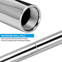 Professionnel 9.2FT Hauteur Réglable En Acier Inoxydable pour Spinning Fitness Pôles Home Dance Studio/École Nouveau Modèle Stripper Pole