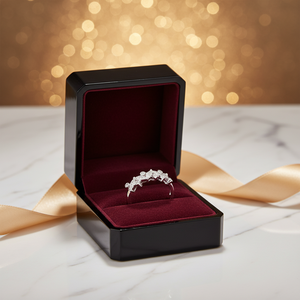 Anillo de Diamantes Naturales de Oro Blanco Sólido de 18K de Alta Calidad, Estilo Vintage, con Filigrana Antigua, para Compromiso o Boda, para Mujer - Product Image 5