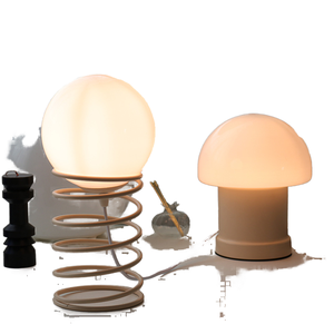 Lampes de bureau LED Design rétro nordique pour hôtels et chambres à coucher Abat-jour en papier à base de métal moderne E27 pour lire l'alimentation électrique - Product Image 1
