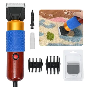 JP Tufting Clippers Diy Rug Tufted Cloth Tool Empujador de pelo ajustable Pistola de mechones eléctrica Shear Carpet Trimmer eléctrico