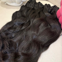 Extensions de cheveux humains lisses brésiliens chinois, 15A, vierges, alignées sur les cuticules, en lots, pour tissage, de qualité supérieure