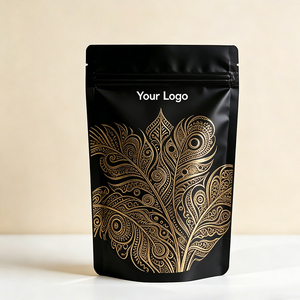 Bolsa con Cierre Personalizada de Sheng Kang Packaging, Bolsa con Cierre Hermético de Grado Alimenticio, Impresión en Huecograbado, Diseño Floral Rojo - Product Image 2