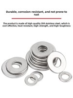 304 Stainless Steel Extra Thick Flat Washer for Screws M2-M10