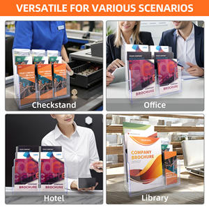 Organisateur de <span class=keywords><strong>présentoir</strong></span> de brochure de 8.5x11 pouces pour le livret de bureau de magazine de flyer de menu - Product Image 6