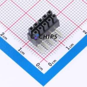 IPS1-105-01-L-D-RA Pin Socket Bent Lead Through Hole,P=2.54mm Connector 2.54mm 2.54mm Right Angle Insert Double Row - Product Image 1