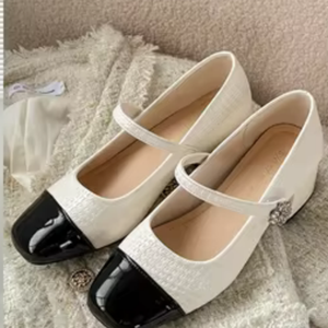 Scarpe <span class=keywords><strong>Mary</strong></span> <span class=keywords><strong>Jane</strong></span> da Donna, Nuova Collezione Primavera, Stile Retrò Francese, <span class=keywords><strong>Tacco</strong></span> Alto e Spesso, Eleganti Scarpe da Sera in Pelle - Product Image 2