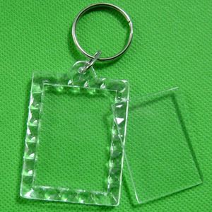 Porte-clés cadre photo DIY en acrylique transparent, porte-clés vierge - Product Image 6