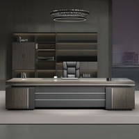 Meubles commerciaux Table de bureau de luxe Mobilier de bureau Bureau de direction pour PDG