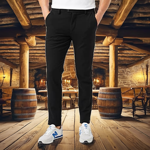 Pirate Pants for Men Cosplay Renaissance Medieval Gothic Costume <b>Linen</b>/Cotton Button Closure Plus Renaissance Pirate Pants - Product Image 2