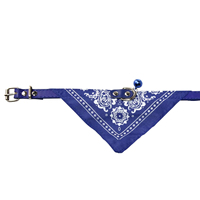 Collier bandana vintage à motif cachemire pour animaux de compagnie, en tissu doux, réglable avec clochette métallique, plusieurs couleurs, accessoires pour chats et petits chiens