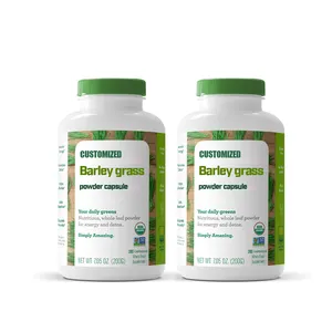 Private Label Pure Original Ingredients Organic Barley Grass Capsules for Health Supplements