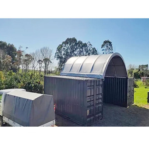Tente de côté pour conteneur à installation rapide |   Structure en acier + bâche en PE |   Abri d'entrepôt/abri événementiel - Product Image 3