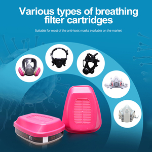 Bộ lọc khí axit 60923 hiệu quả cao Vật liệu cao su tái sử dụng 1 lớp tiêu chuẩn cho mặt nạ phòng độc công nghiệp (sử dụng khai thác) - Product Image 5