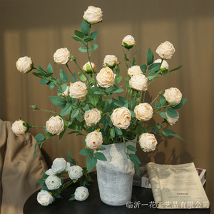 ช่อดอกกุหลาบประดิษฐ์ ยี่ห้อ Yihua Floral Art ดอกไม้ผ้าไหมตกแต่งบ้านสไตล์โมเดิร์น สำหรับจัดวางบนโต๊ะในห้องนั่งเล่น รุ่น MG065 - Product Image 4