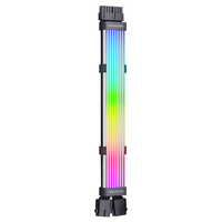 Kabel Ekstensi GPU ARGB SNOWMAN A40 3x8Pin Tembaga Murni PSU Streamer Wire untuk Dekorasi PC Gaming Grosir OEM
