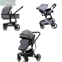 Poussette Bébé 3 En 1 Landau Léger Poussette Double Jumeaux Poussette Pour Nourrisson Et Tout-Petit Et Bébé