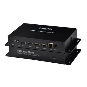 Codificador IP HDCP de 4 <span class=keywords><strong>Canales</strong></span> para Radiodifusión y Televisión H.264/H.265 con Gestión HLS/RTMP Basada en Web - Product Image 4