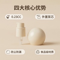Pompe à crème cosmétique de luxe 18 mm 20 mm 24 mm, tête de pompe pour lotion, pompe distributrice de sérum