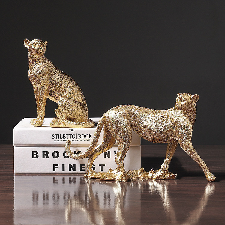 GlamPaw Leopard Resin Figurine