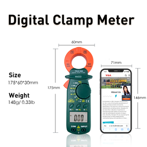 Medidor de pinza digital VA333 400A AC/DC True <span class=keywords><strong>RMS</strong></span> Amperímetro Auto Range 3999 Count Multímetro Voltaje Hz Ohm NCV Tester Capacitancia - Product Image 5