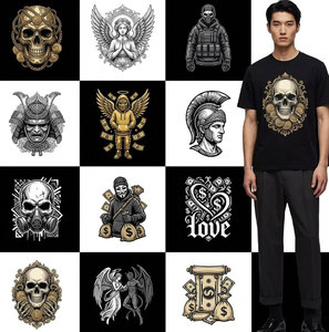 Rollo de película DTF ecológico personalizado para camisetas: estilos variados, streetwear, cyberpunk, gótico, patrones tecnológicos, despegue en frío, suministro a granel, PET - Product Image 2