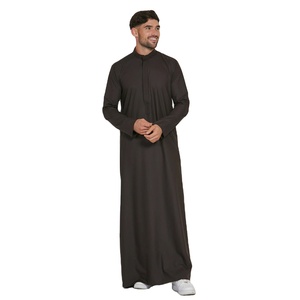 Thobe islamique à capuche pour hommes robe de prière pour hommes robe arabe saoudienne islamique pour hommes vêtements pour hommes musulmans Guy Jubbah - Product Image 1