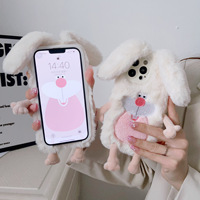 Nouveaux designs en stock, style tendance, coques de téléphone portables les plus populaires, dessins animés, hiver, lapins adorables, animaux