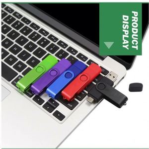 แฟลชไดรฟ์ USB 3.0 แบบ 2-in-1 หลายสี ทำจากโลหะ สำหรับของขวัญและโปรโมชั่น - Product Image 3