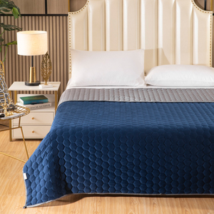 Selimut Lembut Tebal Berbahan Sherpa Coral Hangat untuk Terapi, Perjalanan, Rumah, Hotel, Grosir 2024 - Product Image 3