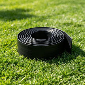 Bordo in PE effetto erba per giardino, aiuole e prato - Nero - Product Image 1
