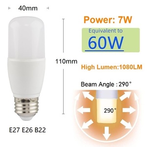 High Brightness AC100 - 240V E27 E26 B22 High Lumem 3W 5W 7W <strong>T</strong> Shape Led Bulb <strong>Light</strong> - Product Image 3